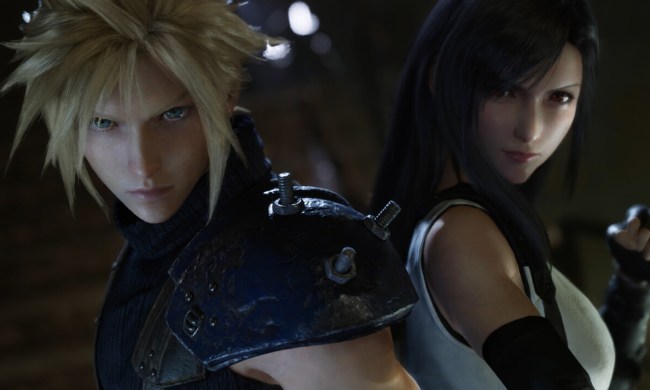Cloud and Tifa in Final Fantasy VII Remake.