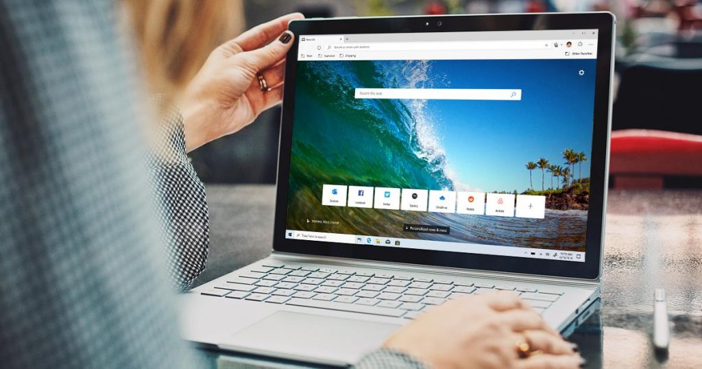 Microsoft Edge browser on a computer screen.