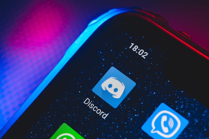 Discord ícone do aplicativo na tela do smartphone