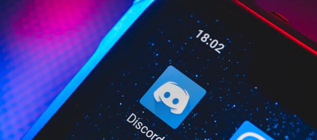 Discord app icon on the screen smartphone
