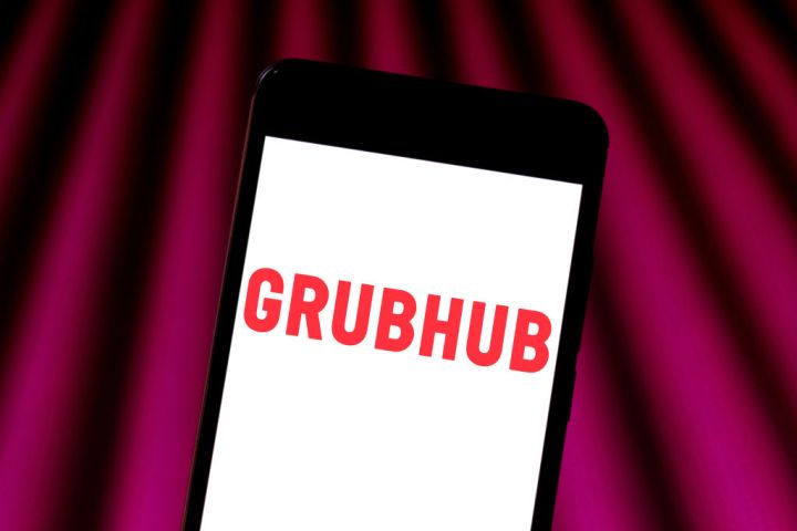 The Grubhub app on a smartphone