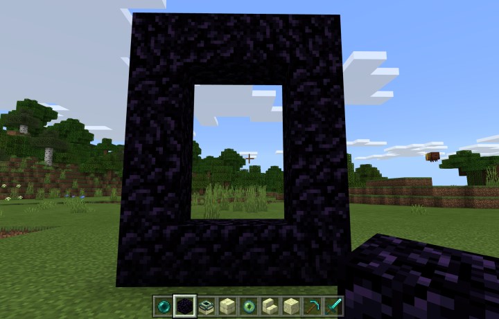 how to make a portal in minecraft build nether frame top