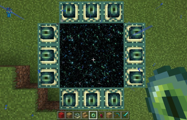 how to make a portal in minecraft working end