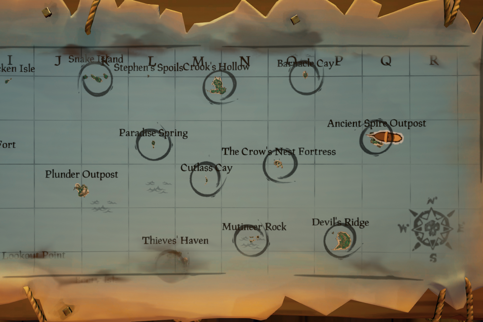 sea of thieves chart