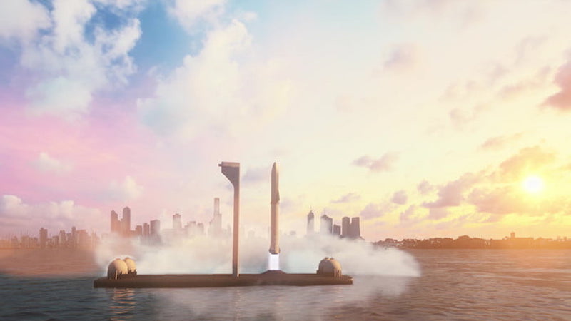 spacex to build floating spaceports for rocket launches ocean launch