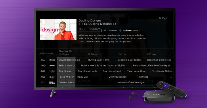 An example of The Roku Channel's linear live TV offerings.