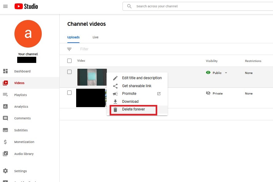 How to delete a video from a suspended YouTube channel  Quora