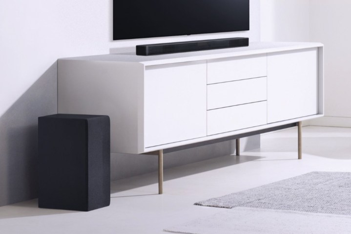 The LG SL4Y 2.1 Channel 300W Soundbar.