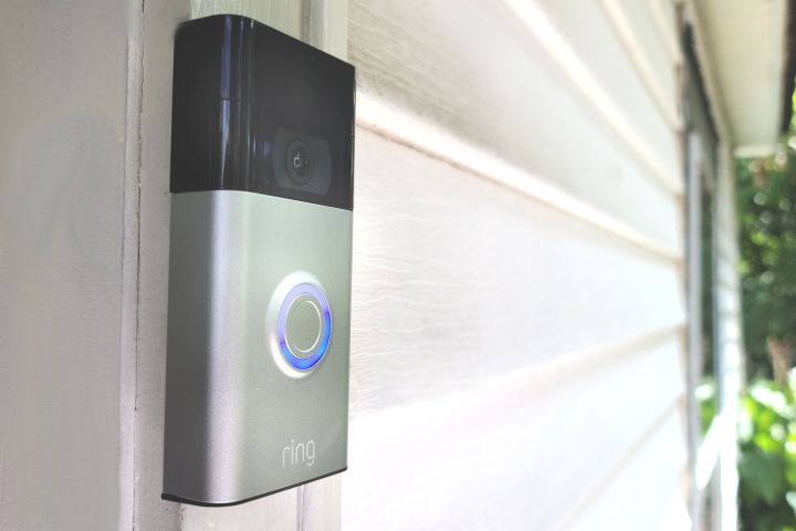 Call the 2nd generation video doorbell at the door