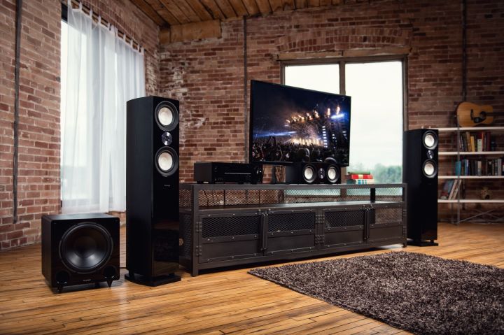 Fluance home theater speakers.