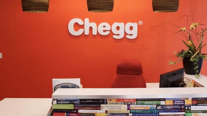 Screenshot of Chegg banner