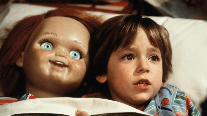 Chucky et Andy à l'heure du coucher dans le premier Child's Play.