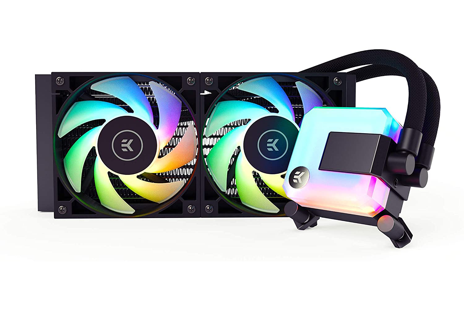 The EK-AIO 240 D-RGB all in one cooler.