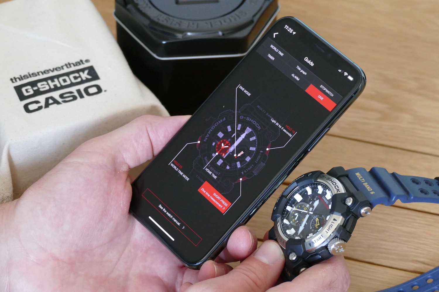 casio g shock gwf a1000 frogman review app guide