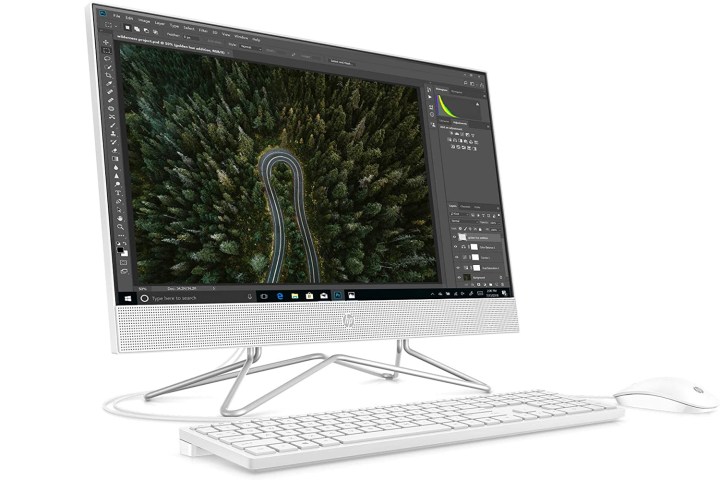 HP All-in-One 24-Inch Desktop PC (white background).
