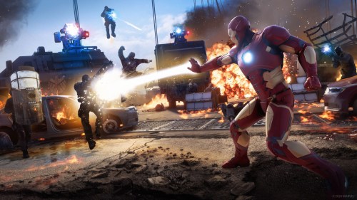 Iron Man attacks in Marvel's Avengers