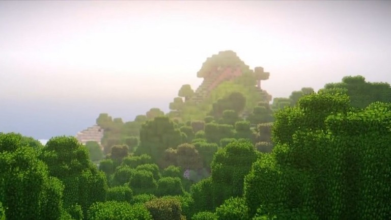 Colinas de neblina do Minecraft.