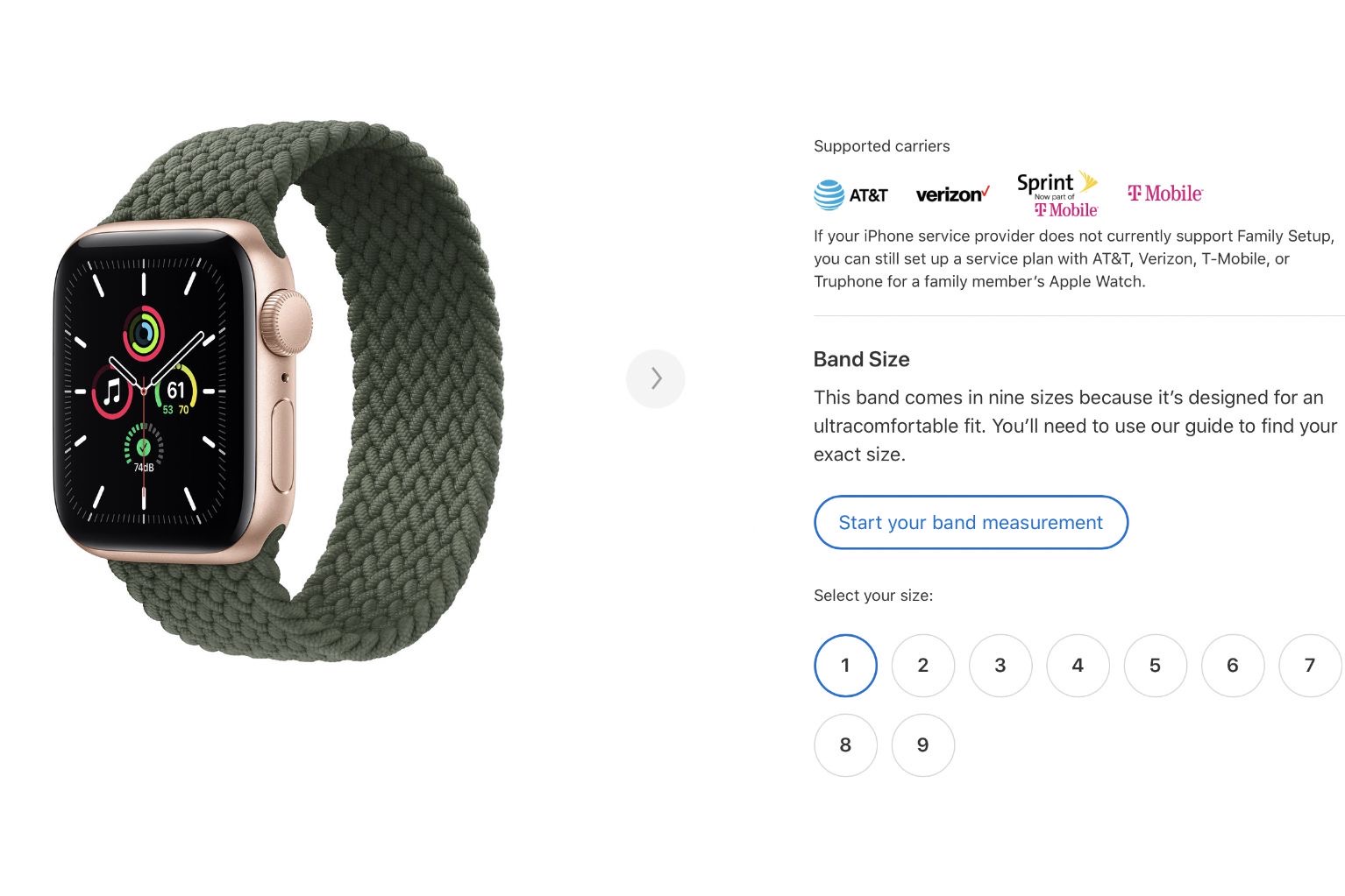 Wrist For a Solo Loop Apple Watch Band 