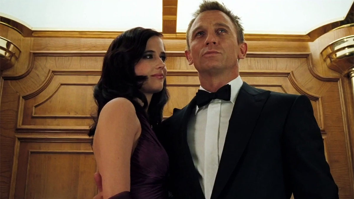 Eva Green e Daniel Craig em Casino Royale