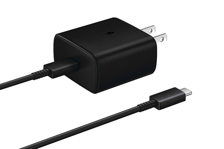 Samsung 45W wall charger and cable.