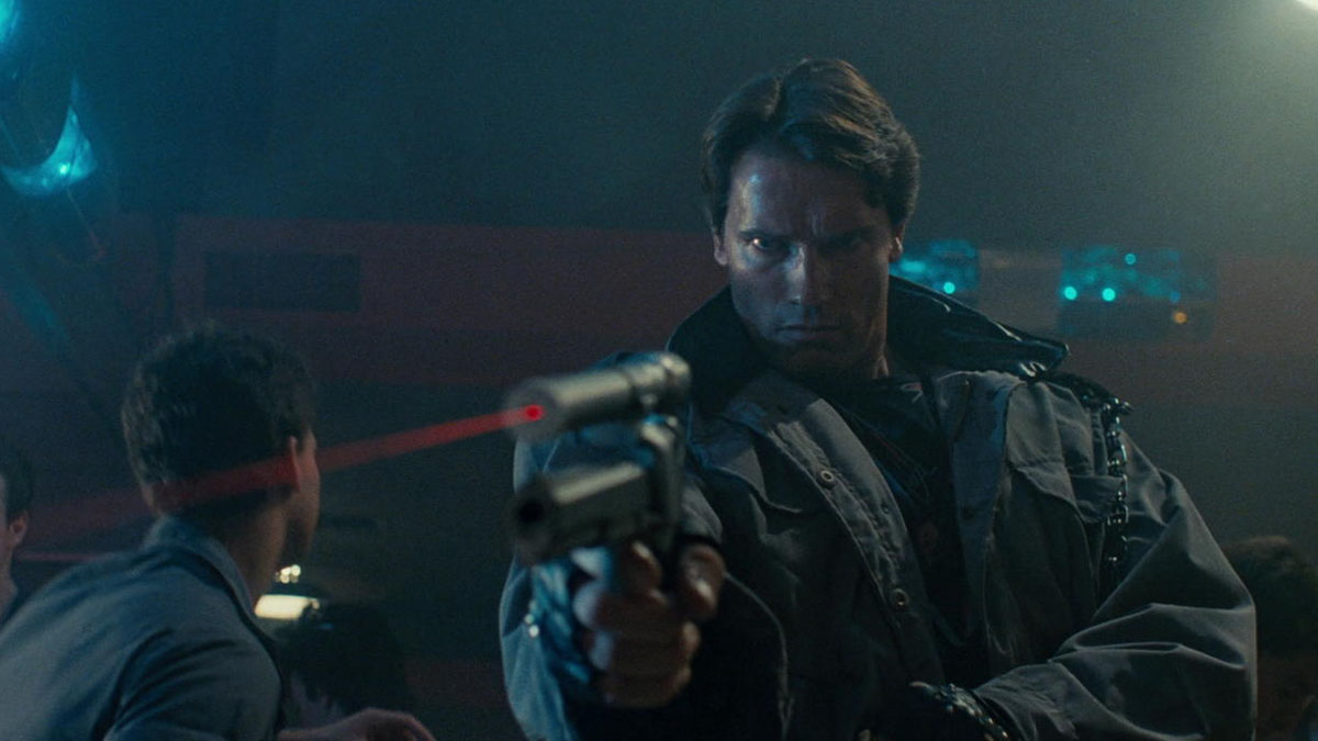 Arnold Schwarzenegger in The Terminator.