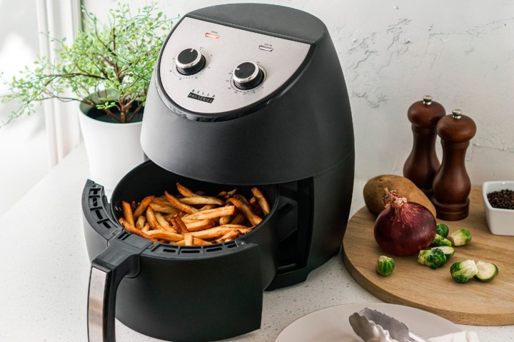 Bella Pro series air fryer in a kitchen setting.