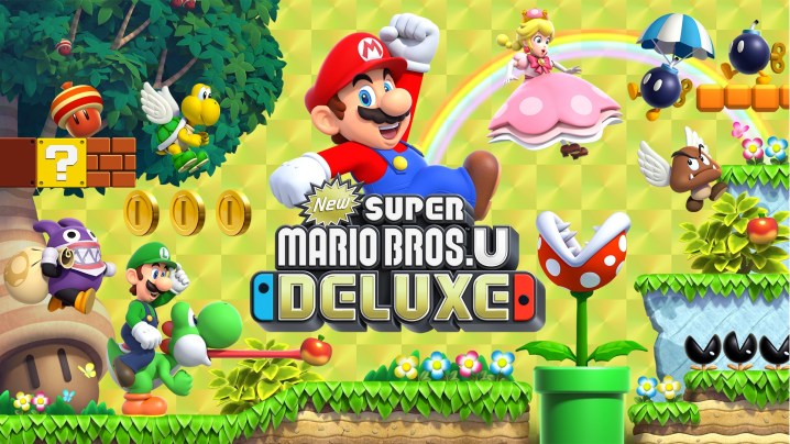Cover art for New Super Mario Bros U Deluxe.