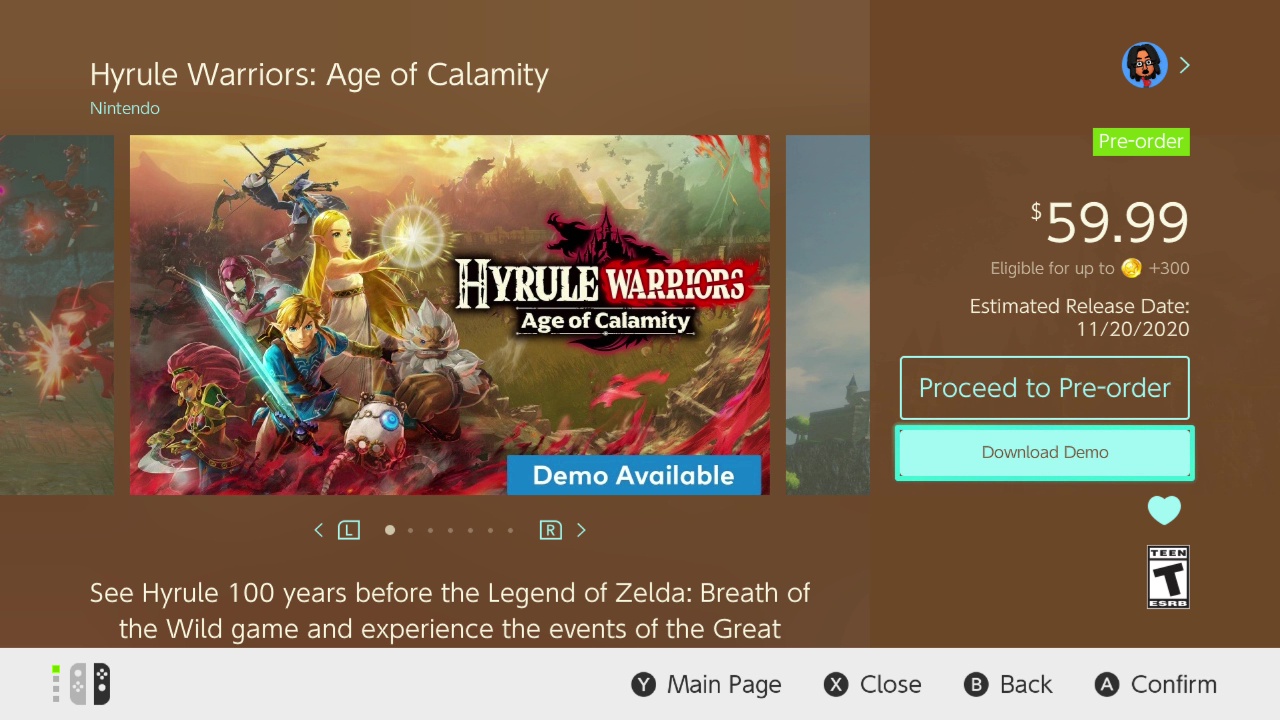 How to Download the Hyrule Warriors Demo on the Switch