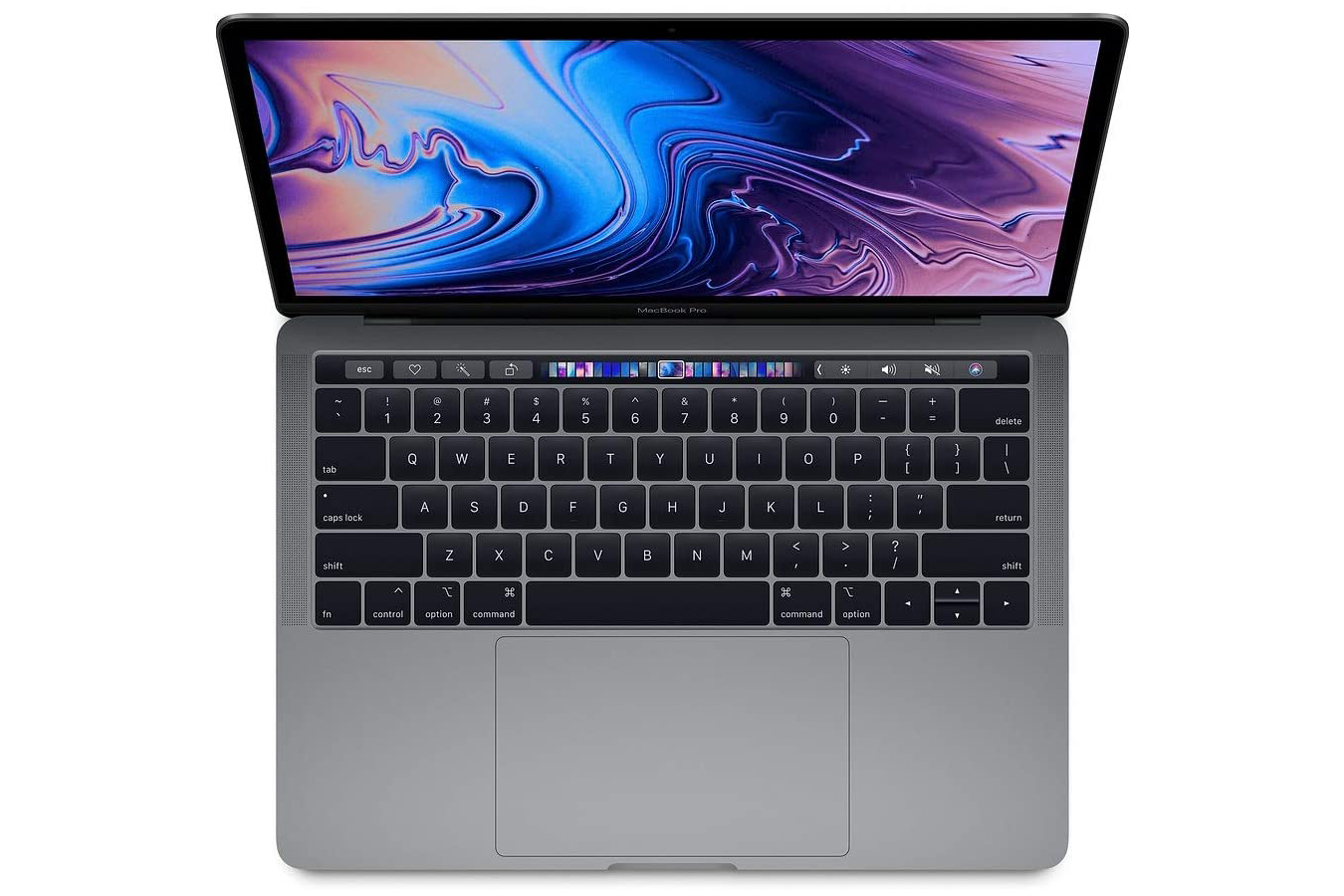 O Apple MacBook Pro 2019 de 13 polegadas com Touch Bar.