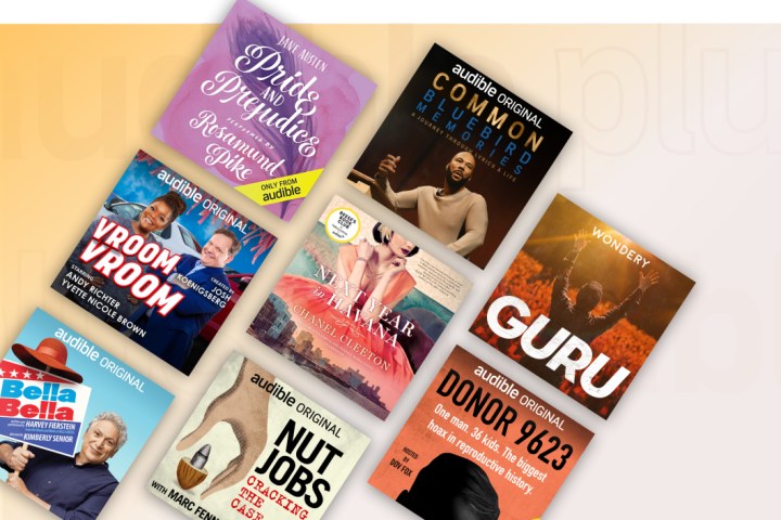 book titles featured on Audible