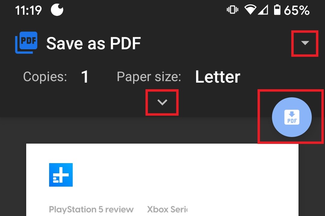 How to save a webpage as PDF