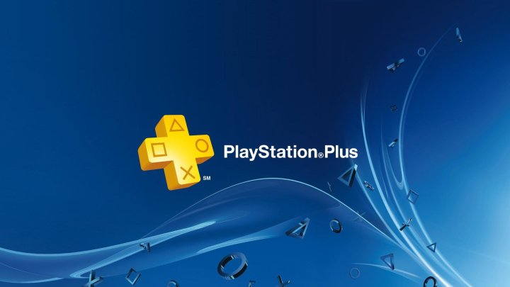 PS Plus header on a blue background.