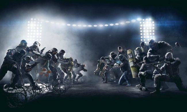 The operators from Rainbow Six Siege attacking.
