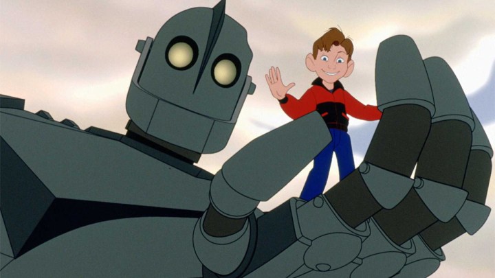Hogarth and the Giant in Iron Giant.