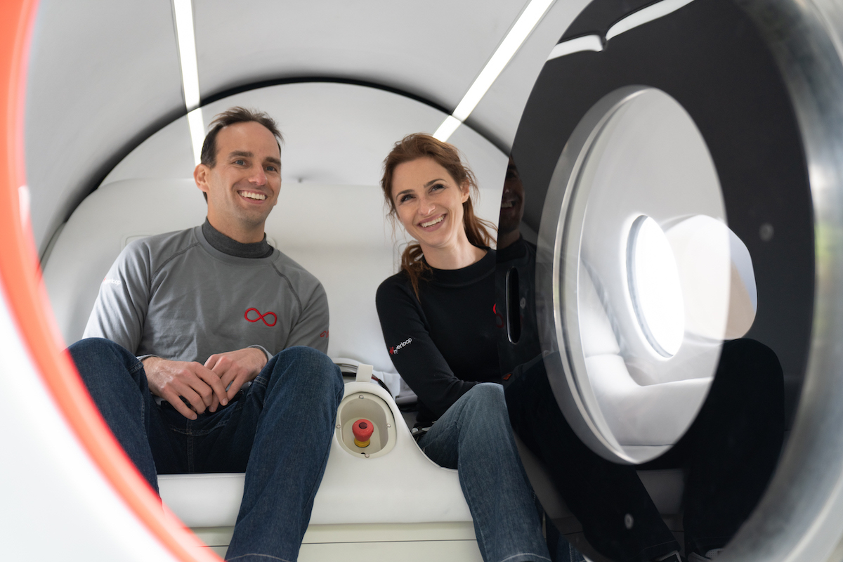 hyperloop pod carries first passengers in test trip xp 2 firstpassengers joshsara 7