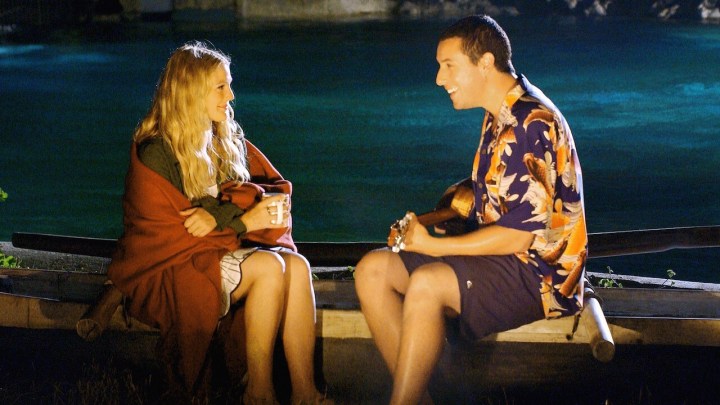 Adam Sandler and Drew Barrymore in 50 First Dates.