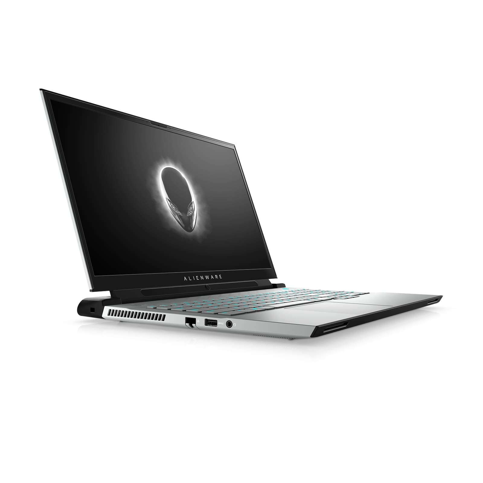 alienware m17 r4 and m15 ces 2020 white with tobii faced right