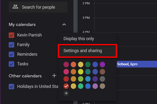 how to sync outlook calendar with google settings and sharing