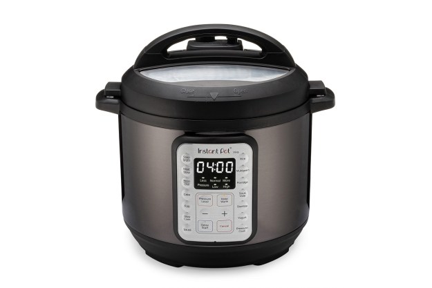 How do I unlock and open the lid of Instant Pot Duo Plus 9-in-1