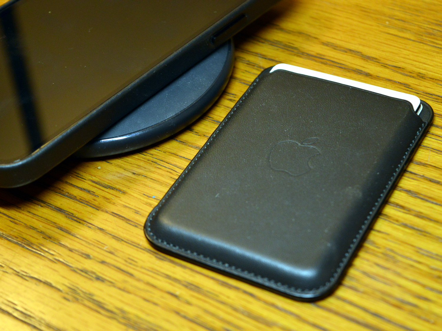 Apple leather MagSafe wallet with Find My review: A step up, but