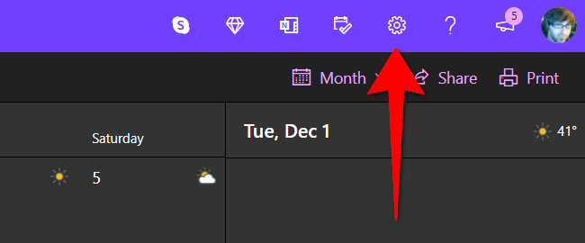 how to sync outlook calendar with google settings icon