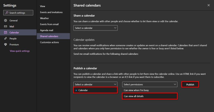 Cómo sincronizar el calendario de Outlook con Google Share