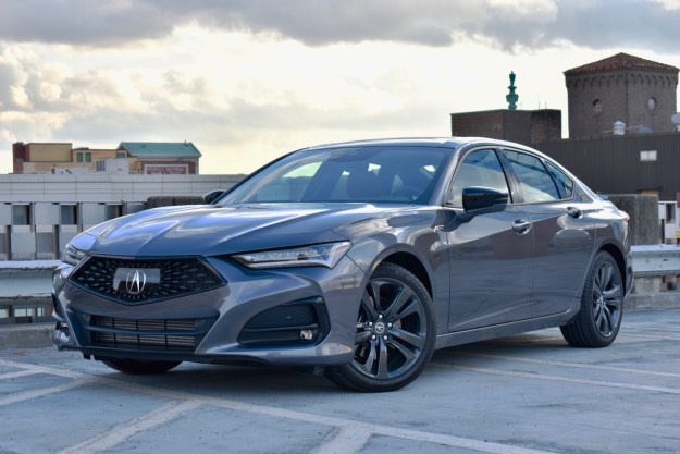 2021 acura tlx review front three quarter