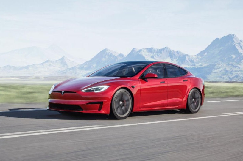 A 2021 Tesla Model S.