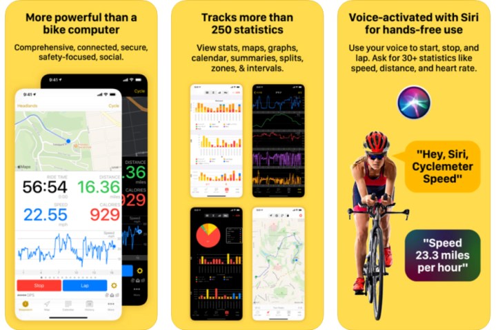 Cyclemeter for iOS.
