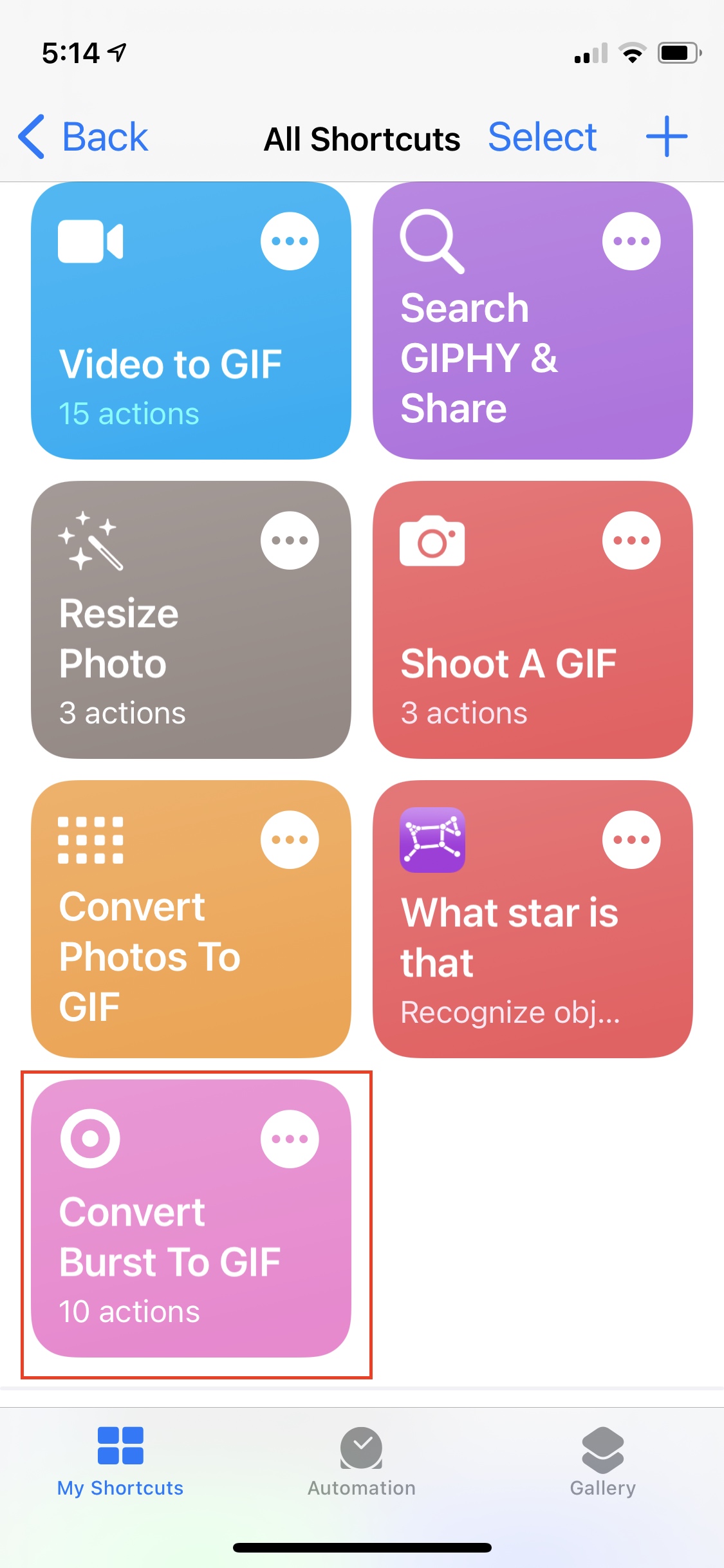 How to Make a GIF From Your iPhone Videos Using Shortcuts