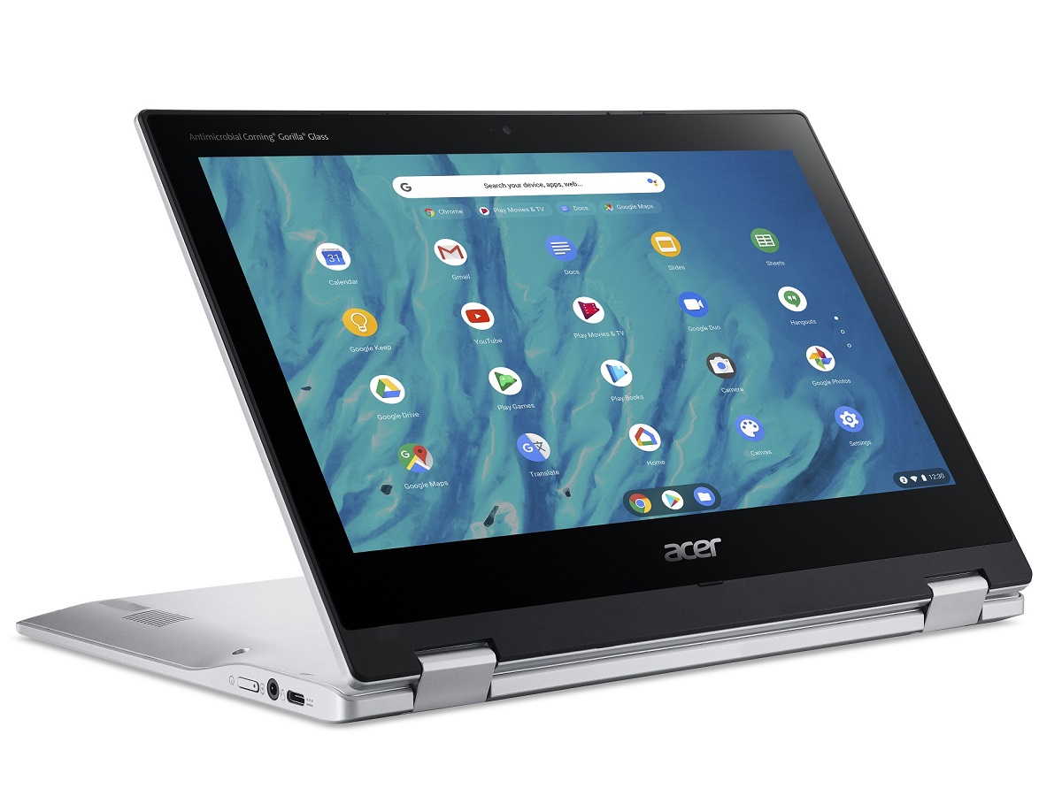 Acer Chromebook Spin 311 به دو شکل نشان داده شده است.