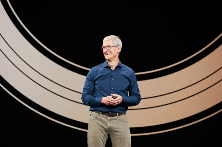 Tim Cook de Apple en un evento de Apple