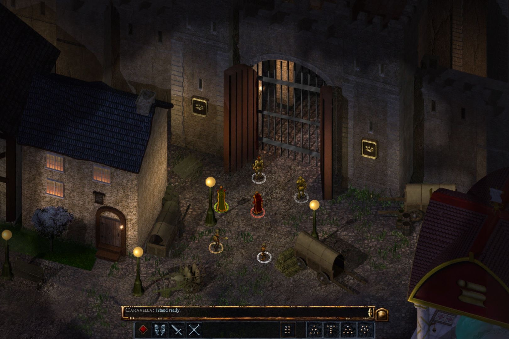 Jugabilidad de Baldur's Gate: Edición mejorada en iOS.