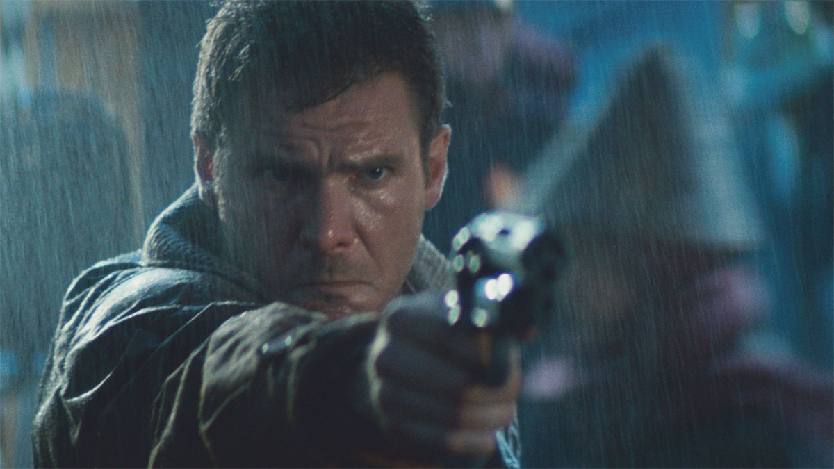 Harrison Ford em Blade Runner.